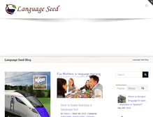Tablet Screenshot of languageseed.com
